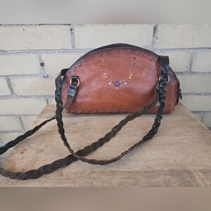 Vintage Stamped Leather Bag
